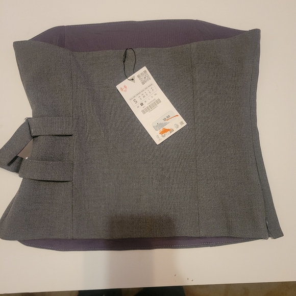 Edgy Goth Victorian Corset Top By ZARA NWT Witchycore - Picture 4 of 7